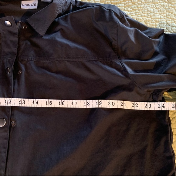 Chico’s Black Windbreaker Jacket * XL/16 - Picture 9 of 16